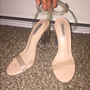 Clear Kim K inspired Heels